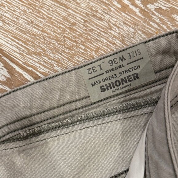 Diesel Men's Slim Fit Gray Jeans - Picture 2 of 4